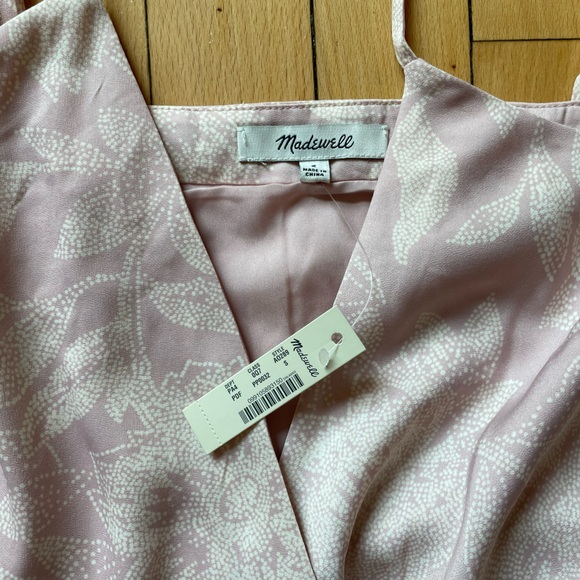 Madewell Blush Floral Wrap Dress NWT - Picture 5 of 5